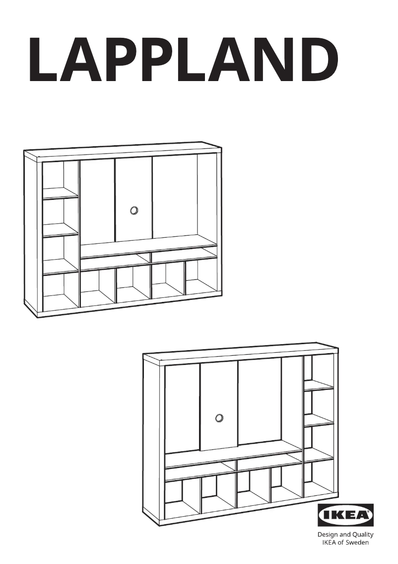 Page 1 de la notice Manuel utilisateur Ikea LAPPLAND 802.851.55
