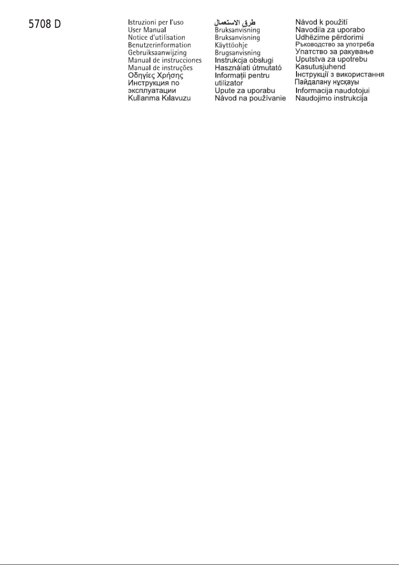 Page 1 de la notice Manuel utilisateur AEG 5708D-M A