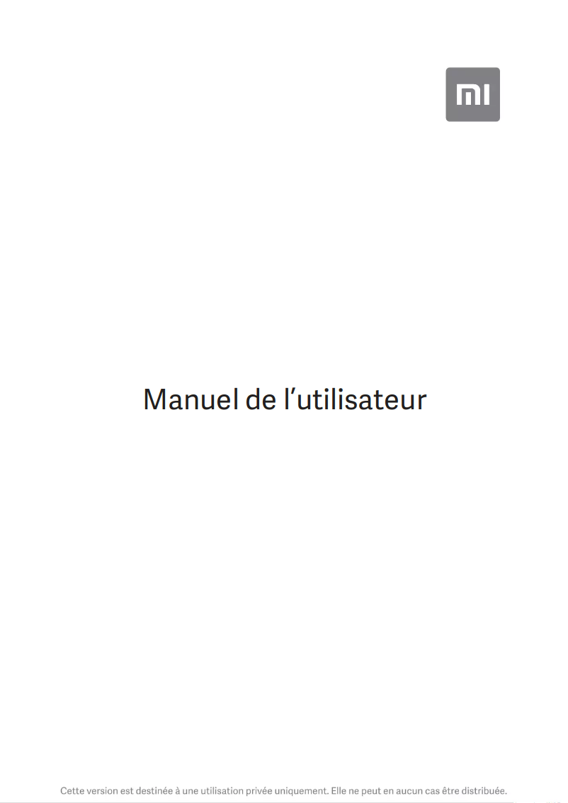 Image de la première page du manuel de l'appareil Redmi Note 10