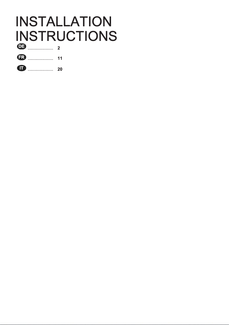 Page 1 de la notice Guide d'installation Electrolux GHGL446CN