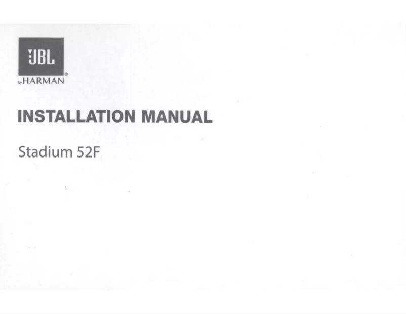 Page 1 de la notice Manuel utilisateur JBL Stadium 52F