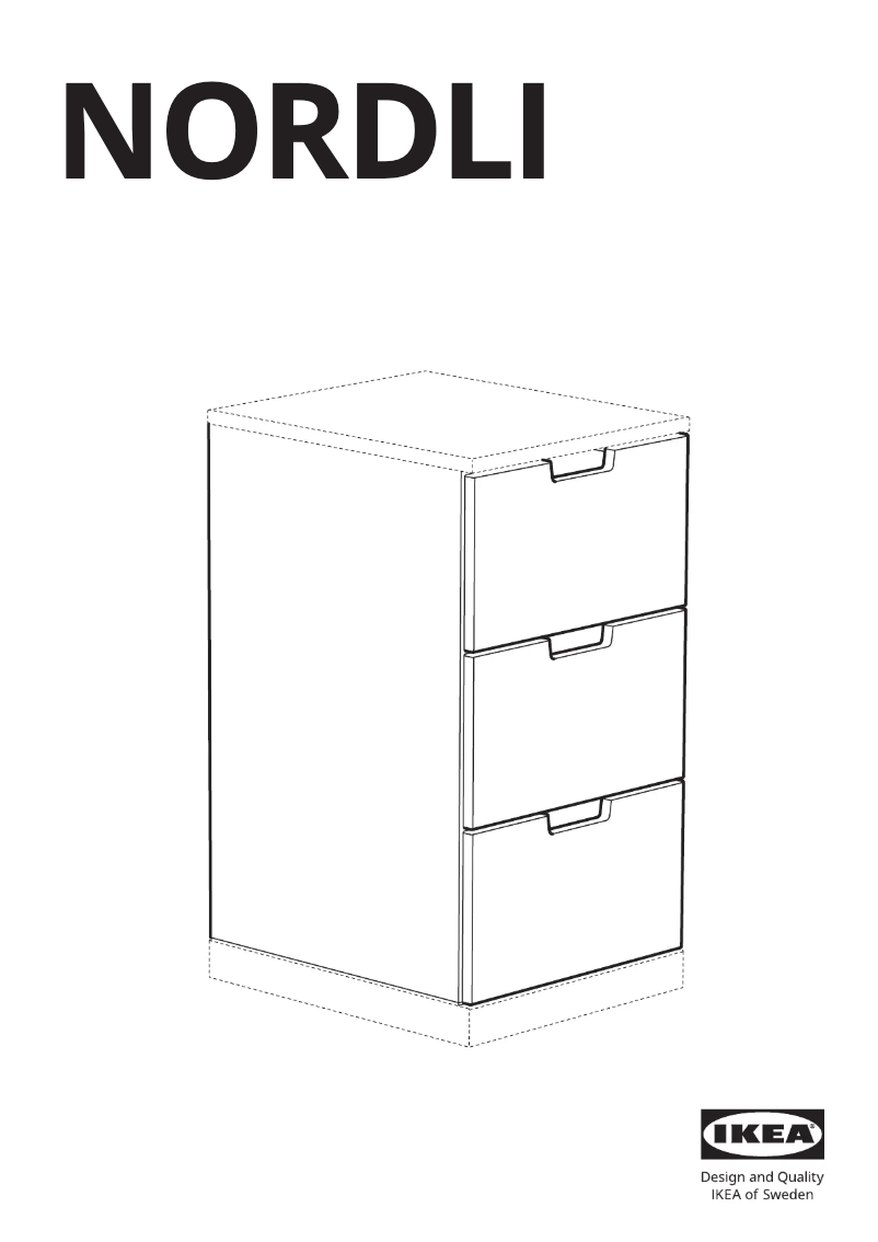 Page 1 de la notice Manuel utilisateur Ikea NORDLI 203.834.65