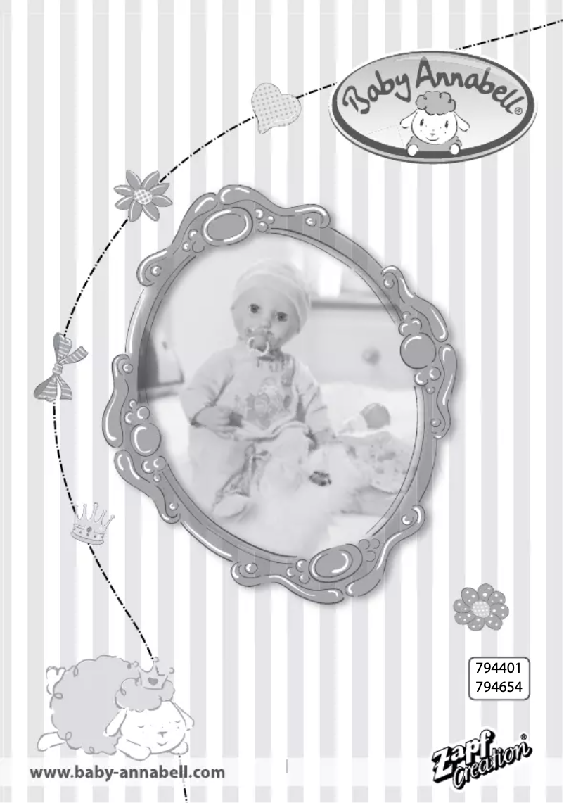 Page 1 of the manual User Manual Baby Annabell 794401