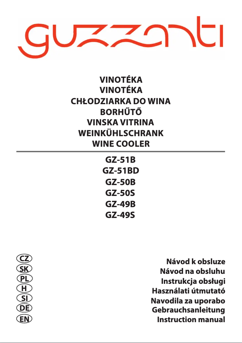 Página 1 del manual Manual de usuario Guzzanti GZ-51B