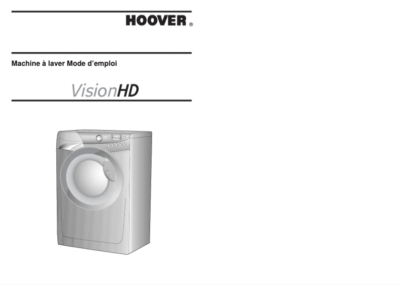Page 1 de la notice Manuel utilisateur Hoover VHD 8812-47