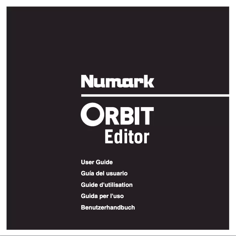 Page 1 de la notice Manuel utilisateur Numark Orbit Editor