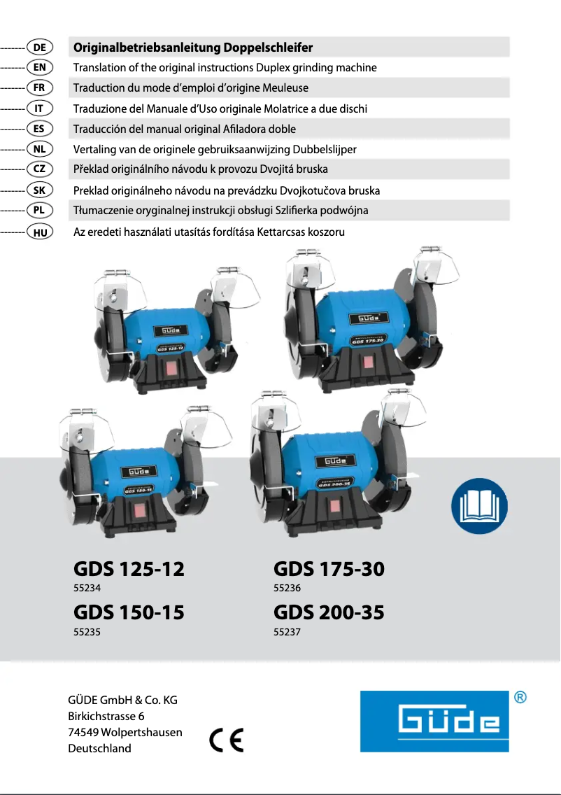 Page 1 de la notice Manuel utilisateur Güde GDS 200-35