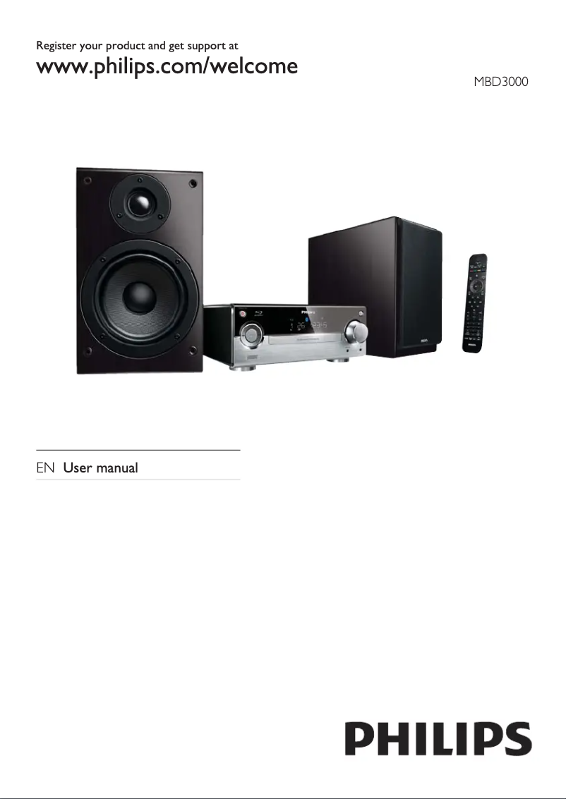 Page 1 of the manual User Manual Philips MBD3000