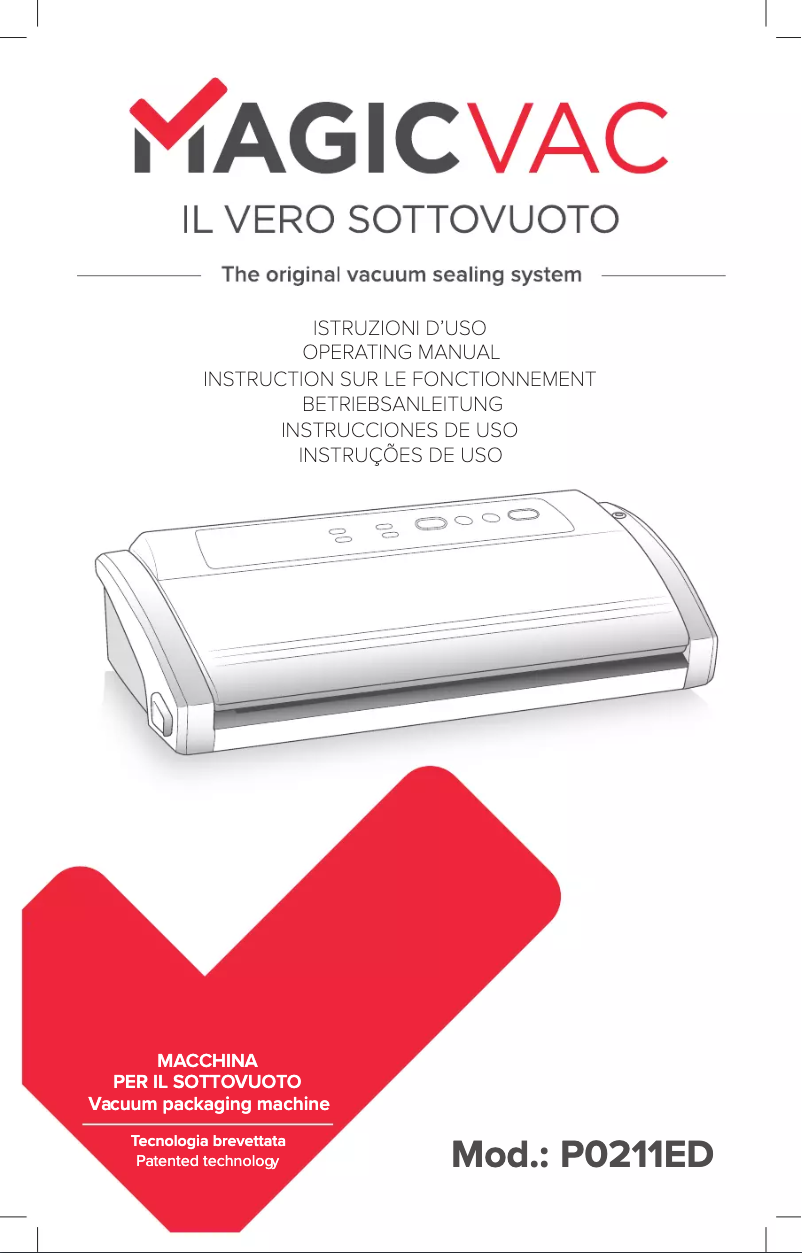 Page 1 de la notice Manuel utilisateur Magic Vac Dinamika