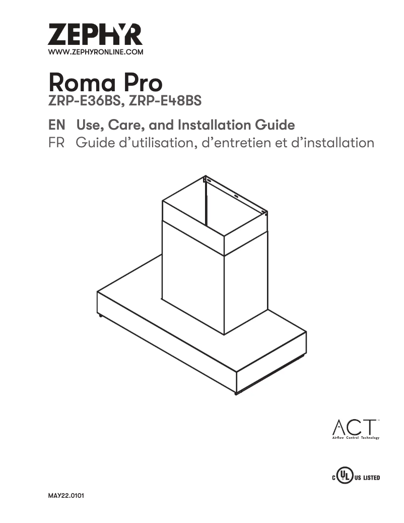 Page 1 de la notice Manuel utilisateur Zephyr Siena Pro ZSP-E48BS