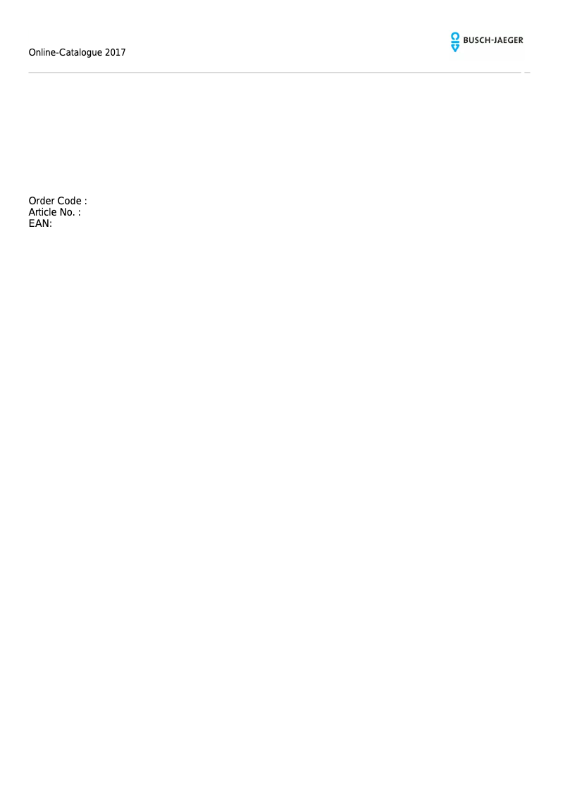 Página 1 del manual Manual de usuario Busch-Jaeger 1788-84