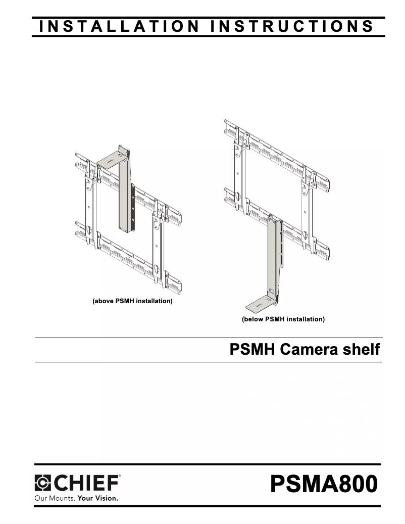 Page 1 de la notice Manuel utilisateur Chief PSMA800