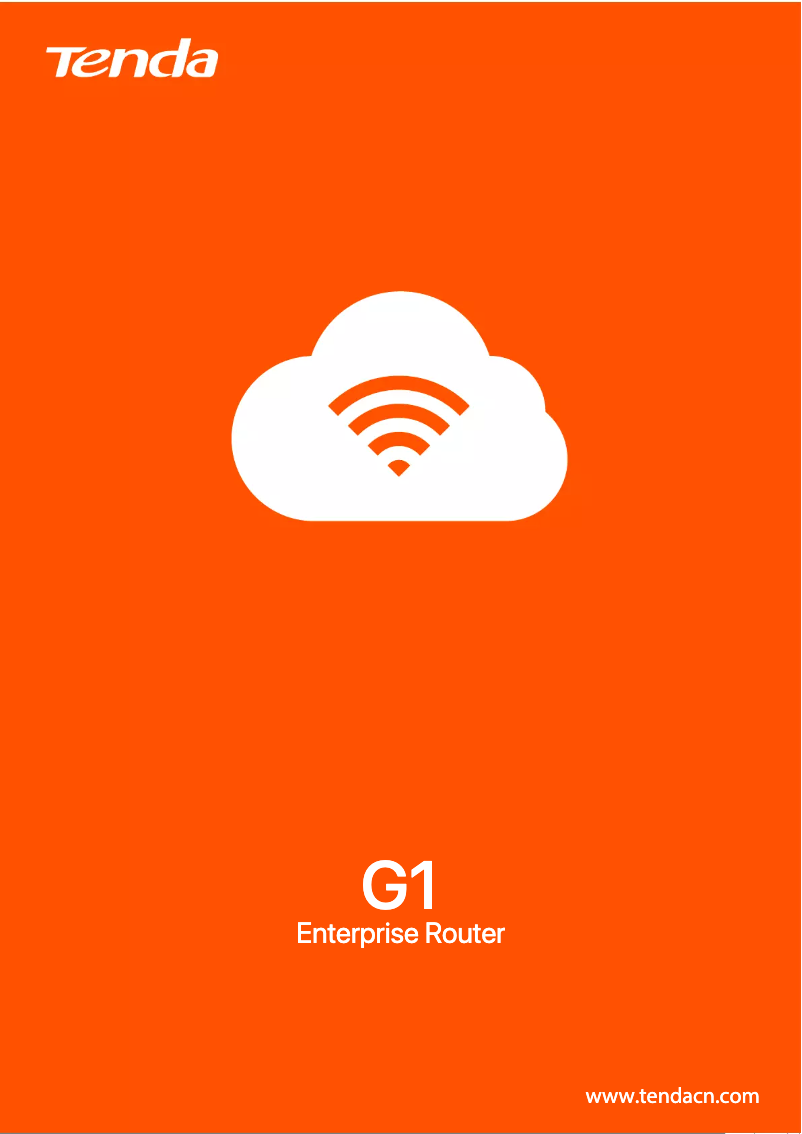 Page 1 de la notice Fiche technique Tenda G1
