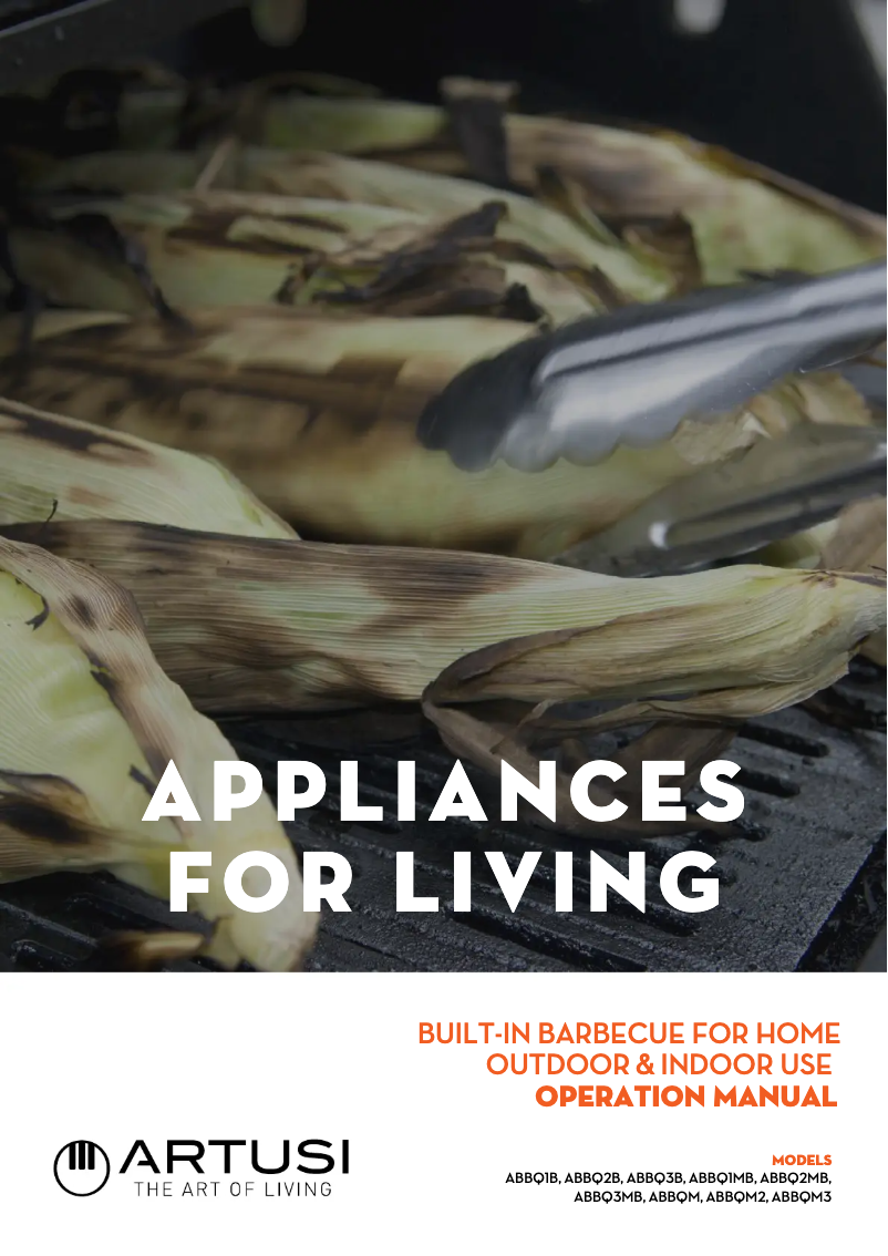 Page 1 de la notice Manuel utilisateur Artusi ABBQM3