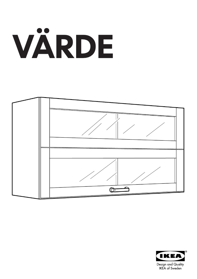 Page 1 de la notice Mode d'emploi Ikea VARDE