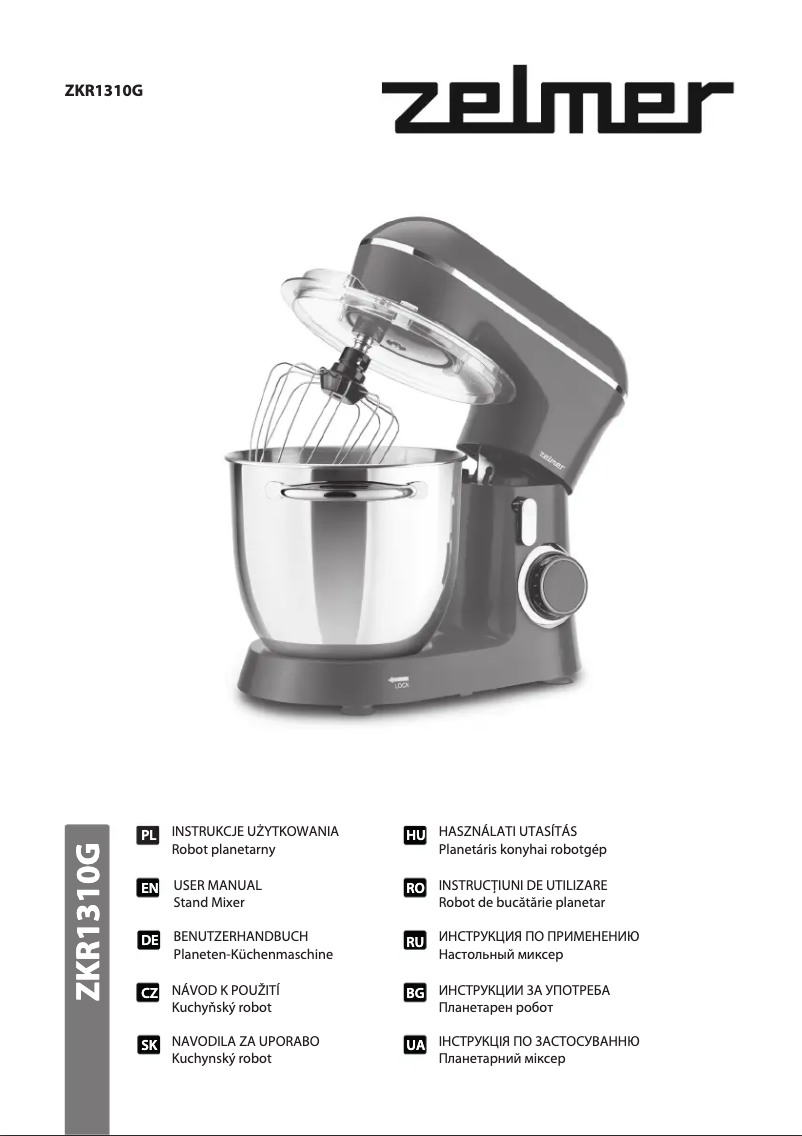 Page 1 de la notice Manuel utilisateur Zelmer ZKR1310G