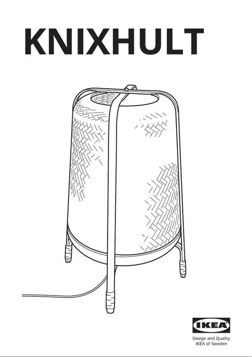 Page 1 de la notice Manuel utilisateur Ikea KNIXHULT 303.237.63