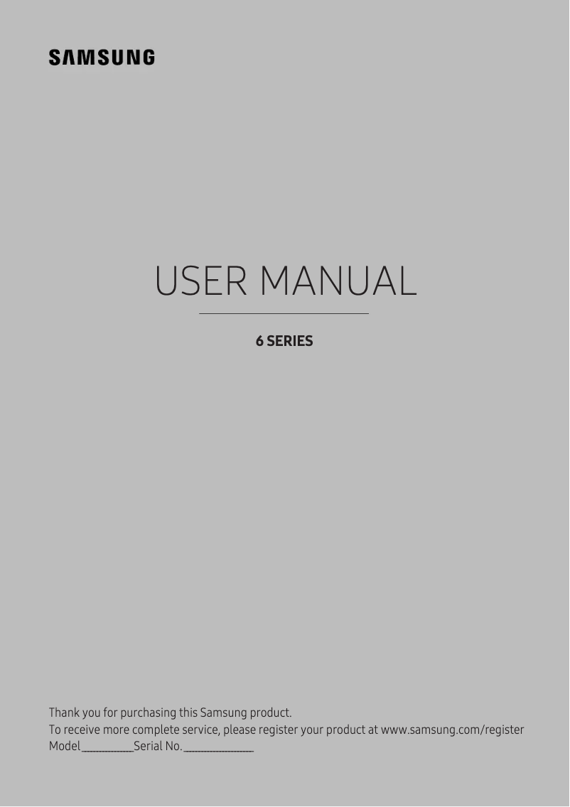 Página 1 del manual Manual de usuario Samsung UE55KU6470U