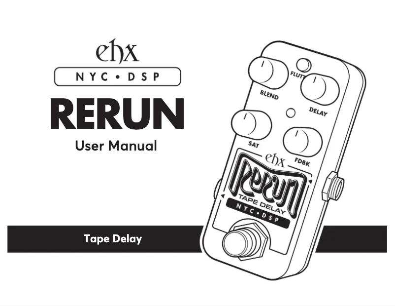 Page 1 de la notice Manuel utilisateur Electro Harmonix Rerun