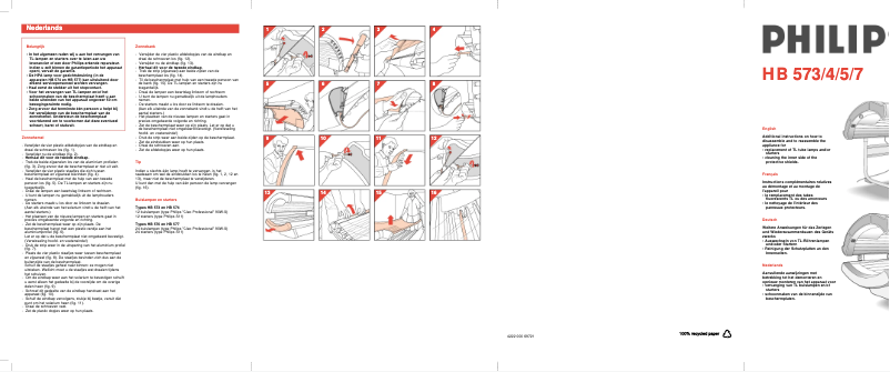 Page 1 de la notice Manuel utilisateur Philips HB574