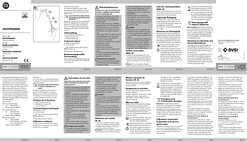 Página 1 del manual Manual de usuario Playtive IAN 313526