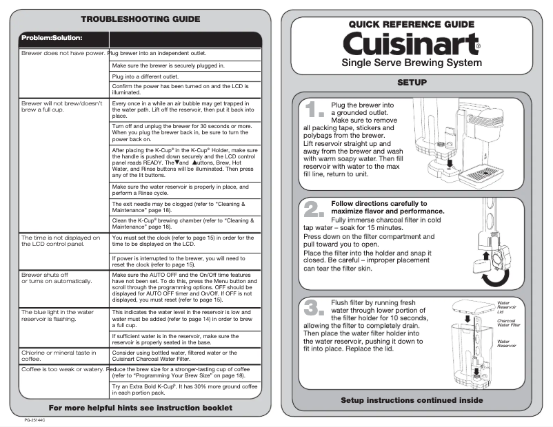Page 1 de la notice Manuel utilisateur Cuisinart SS-700