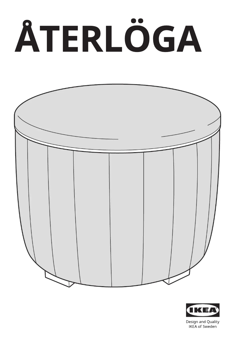 Image de la première page du manuel de l'appareil ÅTERLÖGA 005.702.41