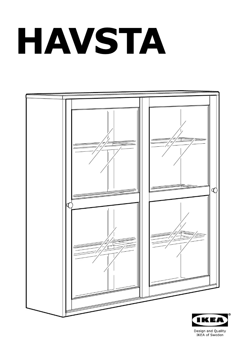 Page 1 de la notice Instructions / montage Ikea HAVSTA