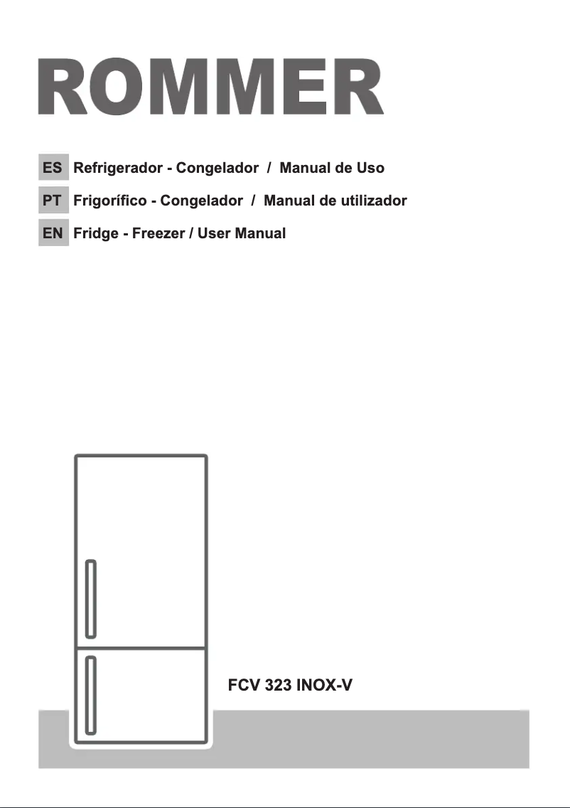 Page 1 de la notice Manuel utilisateur Rommer FCV 323 INOX-V