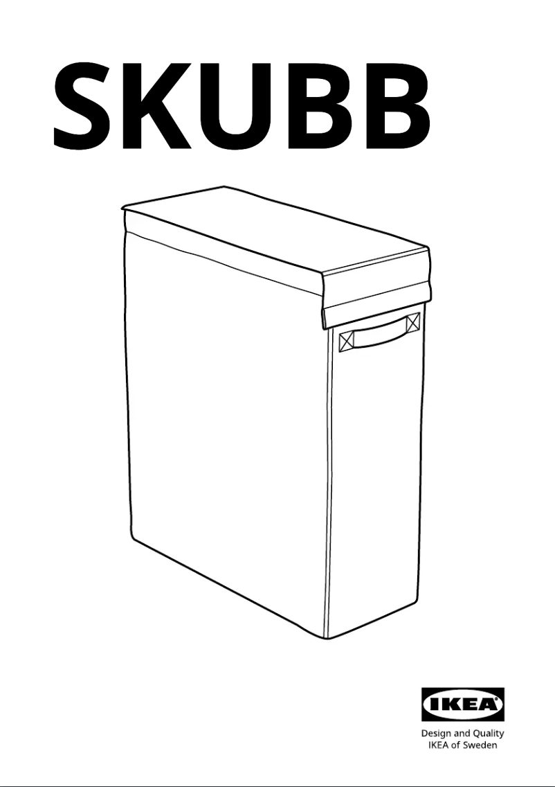 Page 1 de la notice Manuel utilisateur Ikea SKUBB 502.240.45