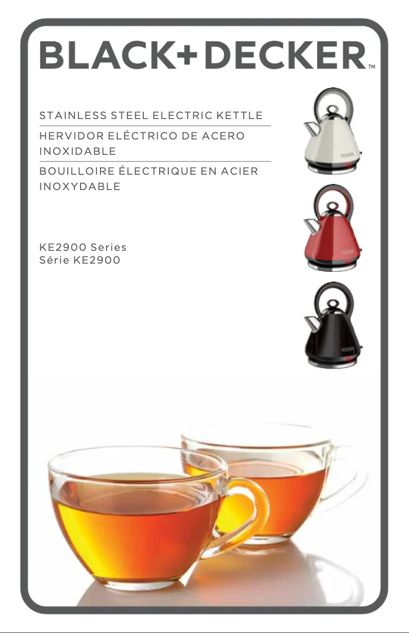 Page 1 de la notice Manuel utilisateur Black & Decker KE2900