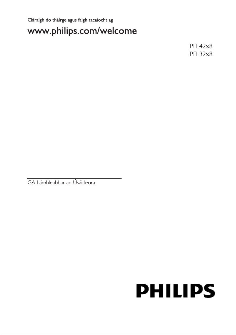 Page 1 of the manual User Manual Philips 32PFL4208H