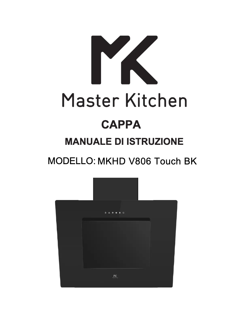Page 1 de la notice Manuel utilisateur Master Kitchen MKHD V806 TOUCH BK