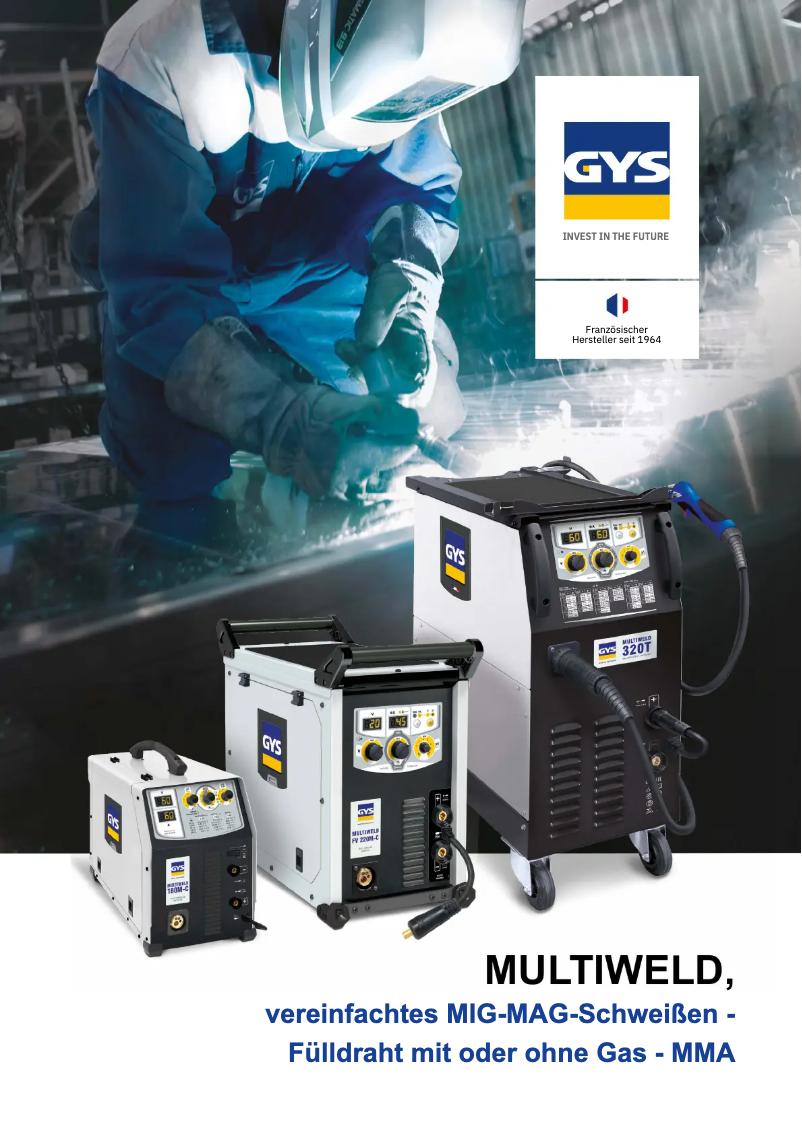 Page 1 de la notice Brochure GYS Multiweld 180M-C