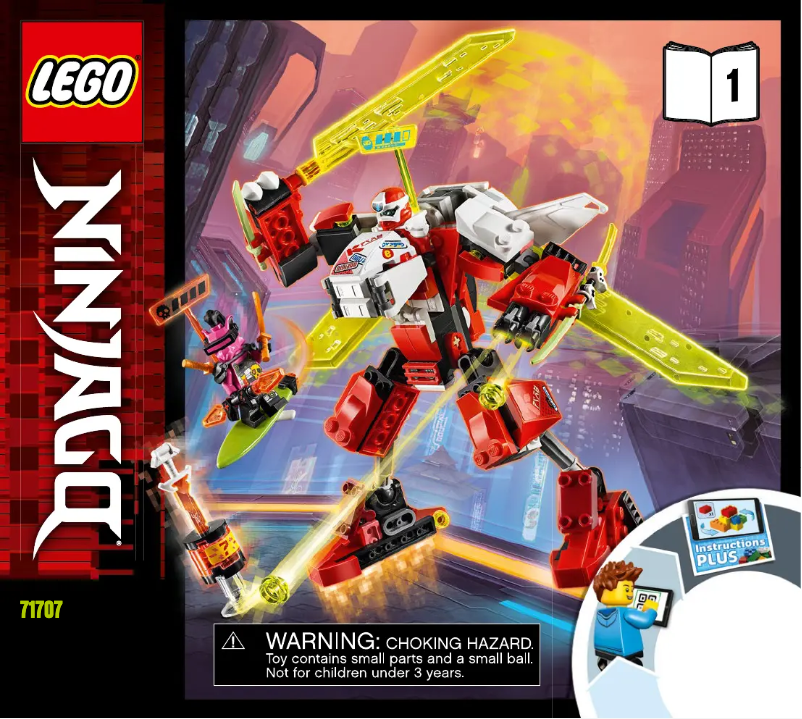 Page 1 de la notice Manuel utilisateur Lego Ninjago 71707