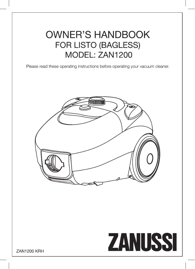 Página 1 del manual Manual de usuario Zanussi ZAN1200