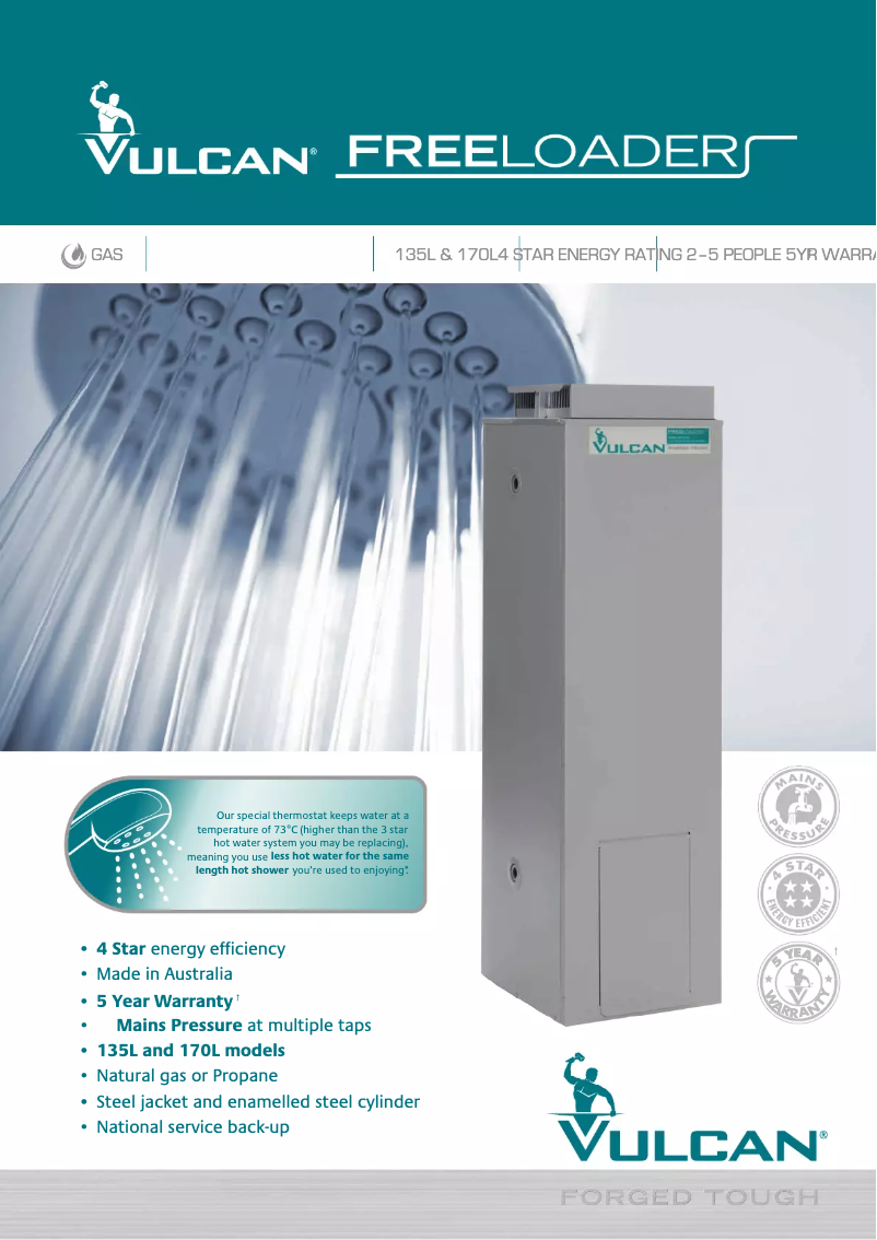 Page 1 of the manual User Manual Vulcan Freeloader 135L