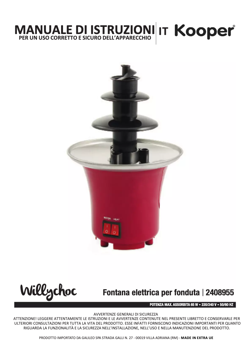 Page 1 de la notice Manuel utilisateur Kooper 2408955