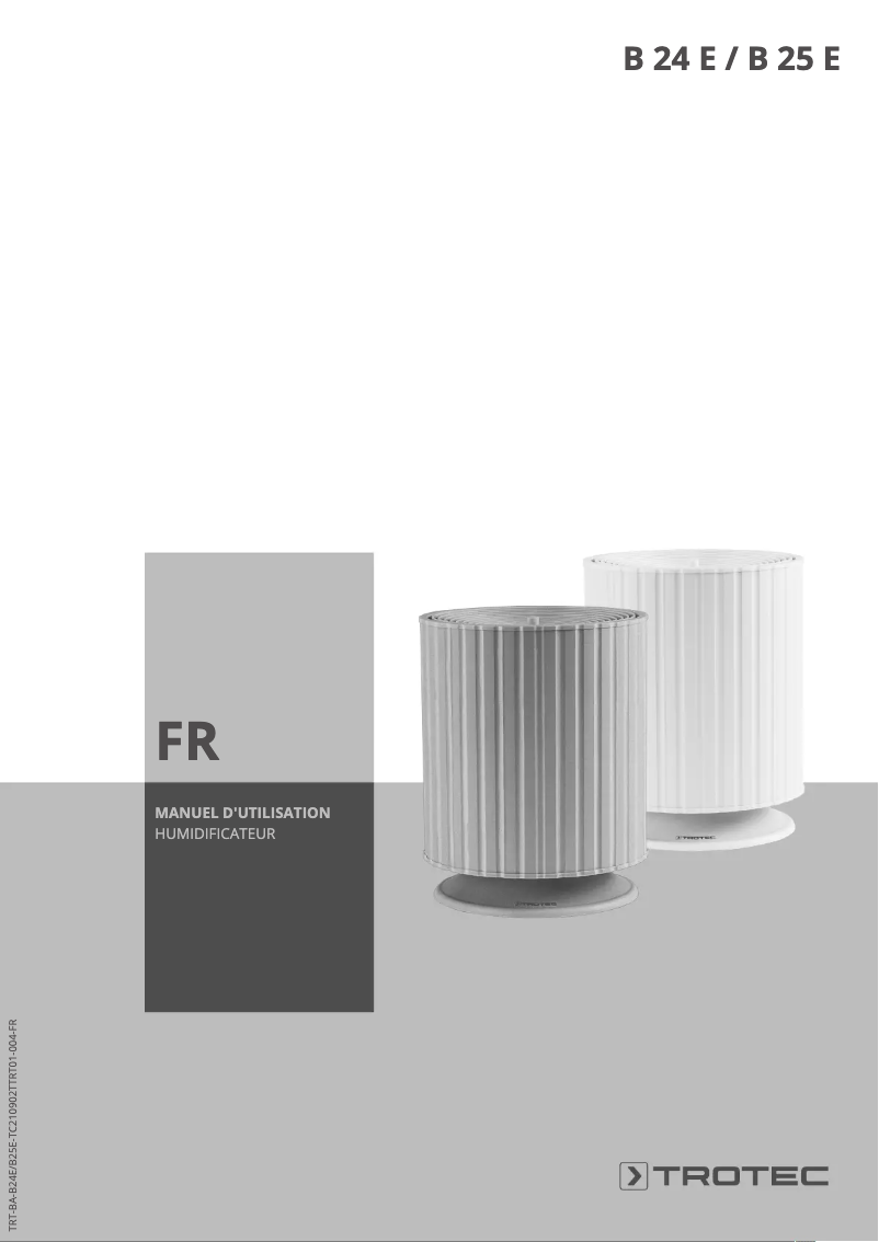 Page 1 de la notice Manuel utilisateur Trotec B 24 E