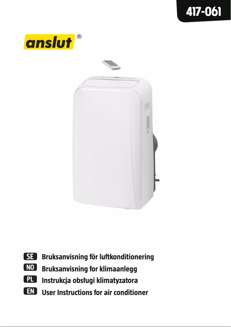 Page 1 of the manual User Manual Anslut 417-061