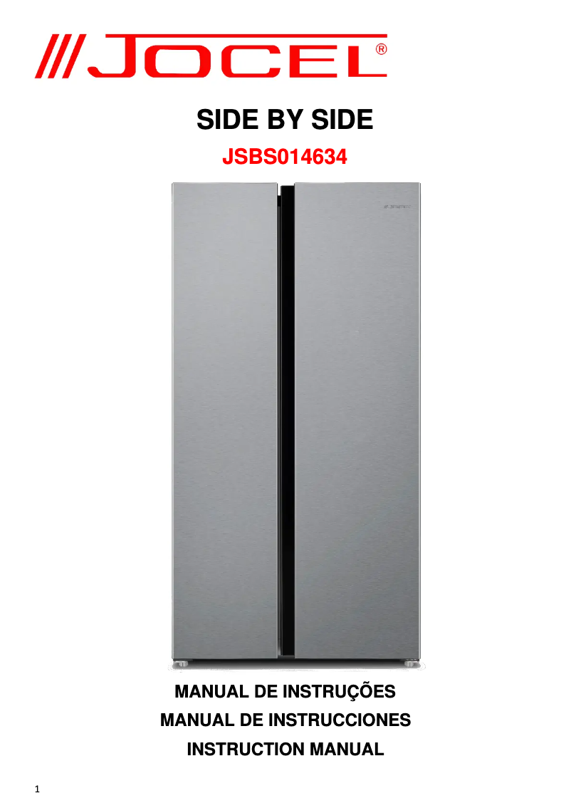 Page 1 de la notice Manuel utilisateur Jocel JSBS014634