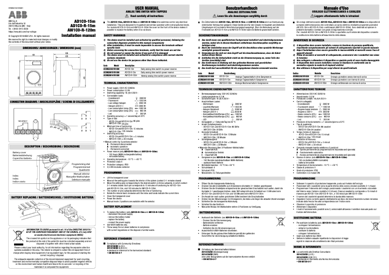 Page 1 de la notice Manuel utilisateur ABB AW1CO-R-120m