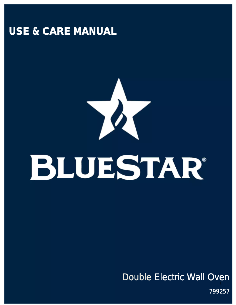 Page 1 de la notice Manuel utilisateur BlueStar BSDEWO30SDV2