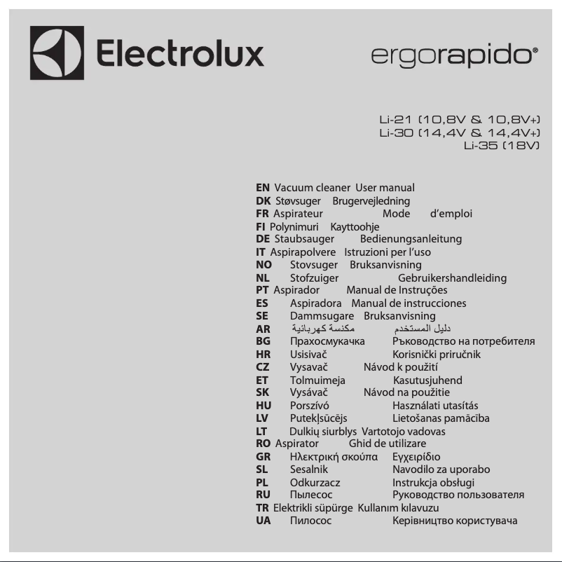 Página 1 del manual Manual de usuario Electrolux ZB3015SW