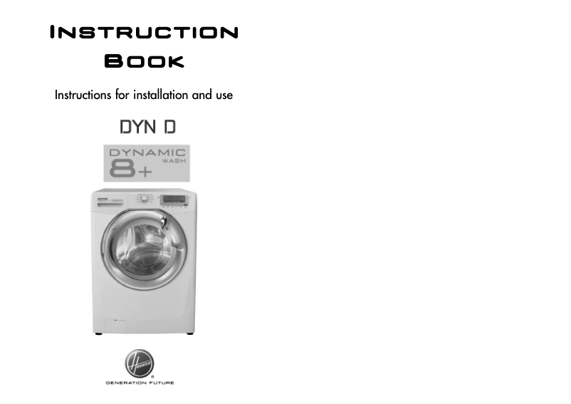 Página 1 del manual Manual de usuario Hoover DYN 8144D8PB