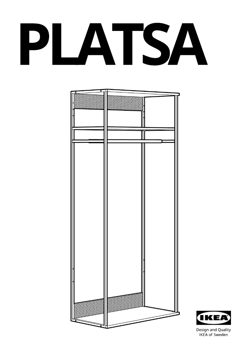 Page 1 de la notice Manuel utilisateur Ikea PLATSA 904.526.05