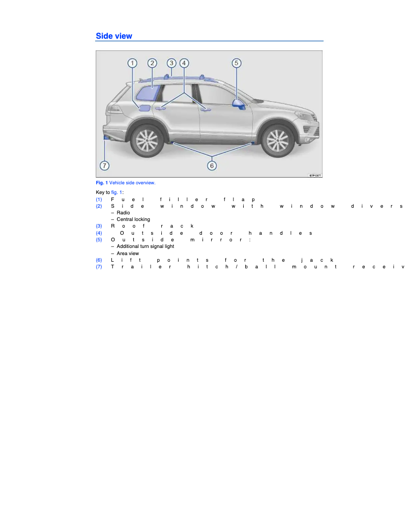 Page 1 of the manual User Manual Volkswagen Touareg (2013)