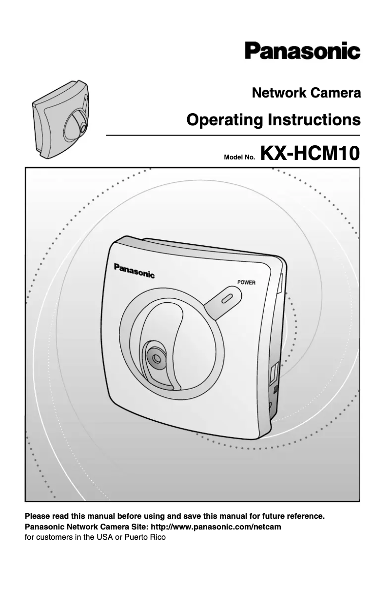 Página 1 del manual Manual de usuario Panasonic KX-HCM10