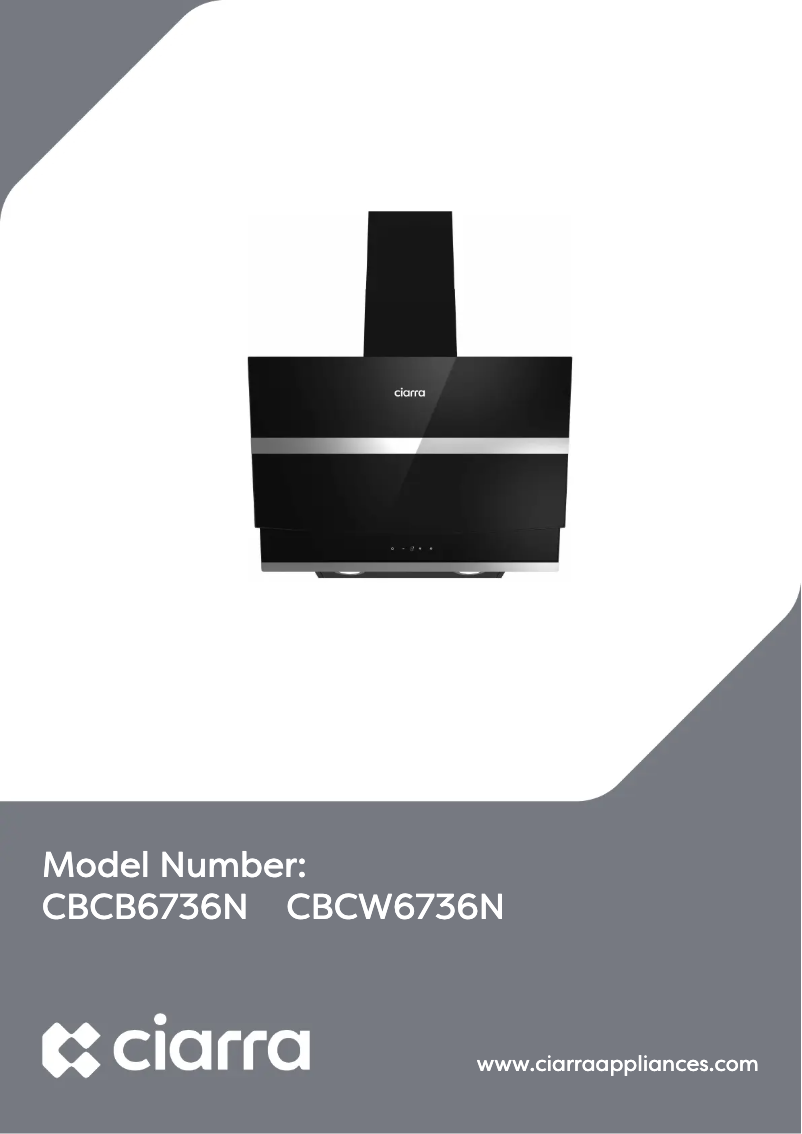 Page 1 de la notice Manuel utilisateur Ciarra CBCB6736N