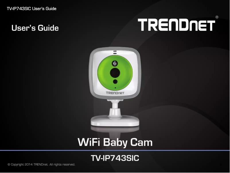 Page 1 de la notice Manuel utilisateur TRENDnet TV-IP743SIC